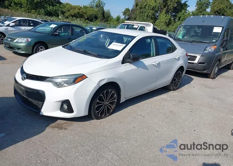 2016 Toyota Corolla S Plus z USA, uszkodzony, nr VIN 2T1BURHE0GC596387